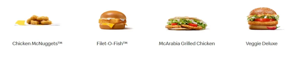 Chicken & Sandwiches Menu 2