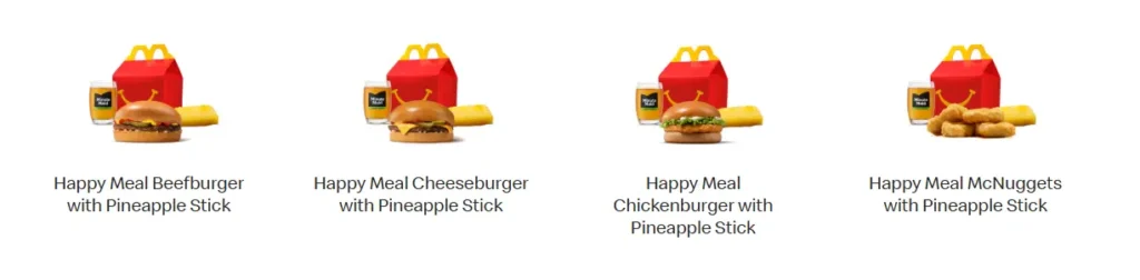 Happy Meal Menu 1